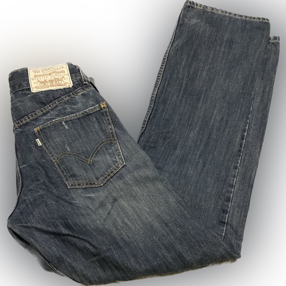 Vintage White Tab Levis 514 Slim Straight Jeans - Picture 2 of 8